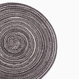4PCS Round Coaster Set Scalding Heat Insulation Dish Mats Woven Decorative Dining Table Bowl Mat Dark Gray Diameter 30cm / 11.8in