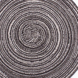 4PCS Round Coaster Set Scalding Heat Insulation Dish Mats Woven Decorative Dining Table Bowl Mat Dark Gray Diameter 30cm / 11.8in