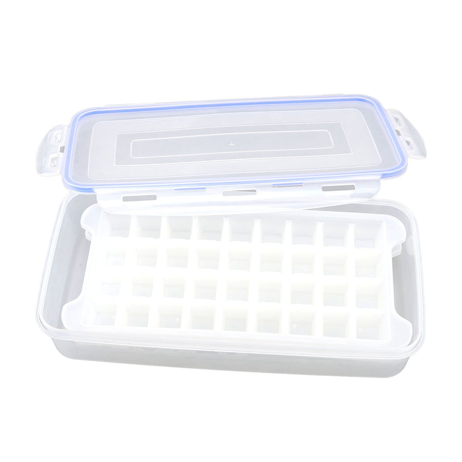 1.7L Large Capacity Ice Maker Household 2 Layer Ice Cube Mold Tray for Making 72 Ice Cubes