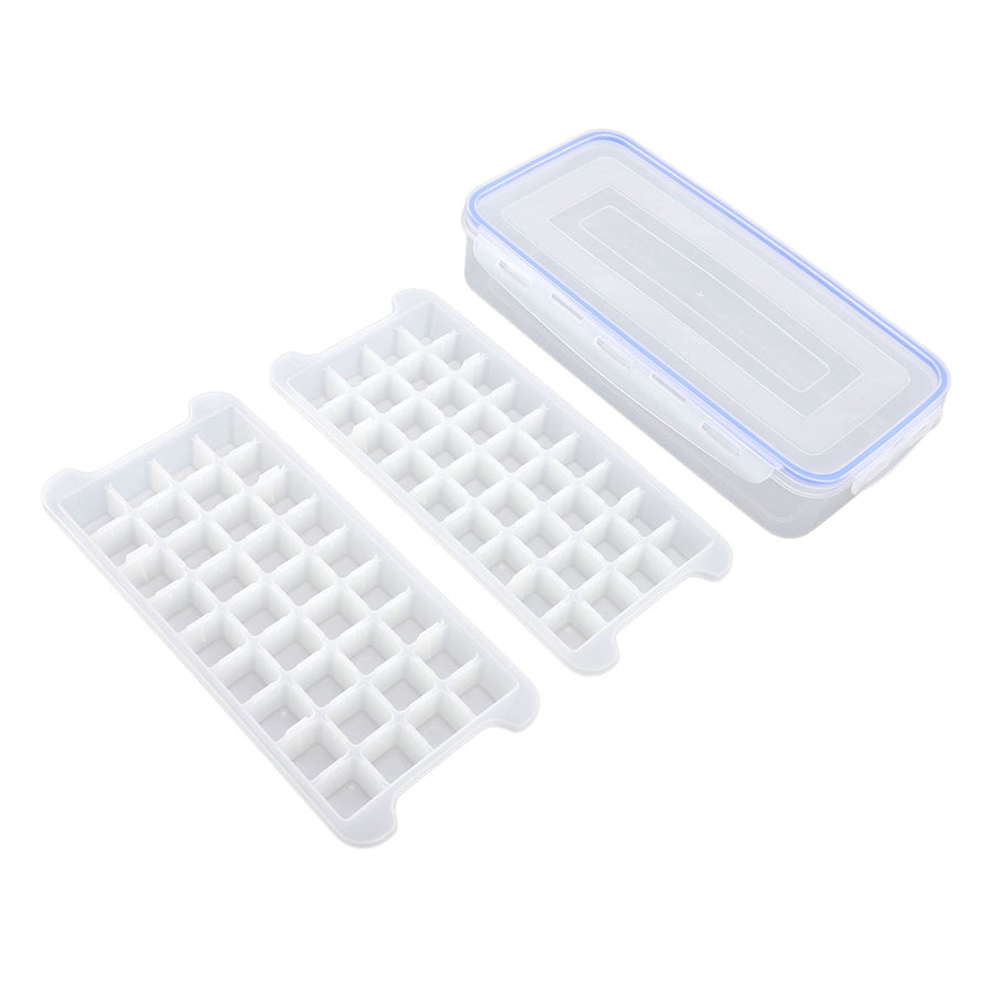1.7L Large Capacity Ice Maker Household 2 Layer Ice Cube Mold Tray for Making 72 Ice Cubes