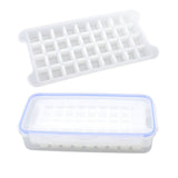 1.7L Large Capacity Ice Maker Household 2 Layer Ice Cube Mold Tray for Making 72 Ice Cubes