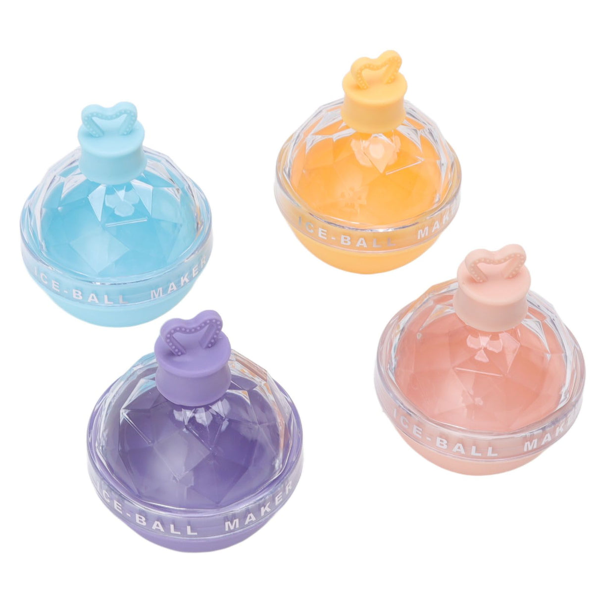 4 PCS Ice Hockey Mold Innovative Large Round Ball Ice Mold Spherical Ice Tray with Lid