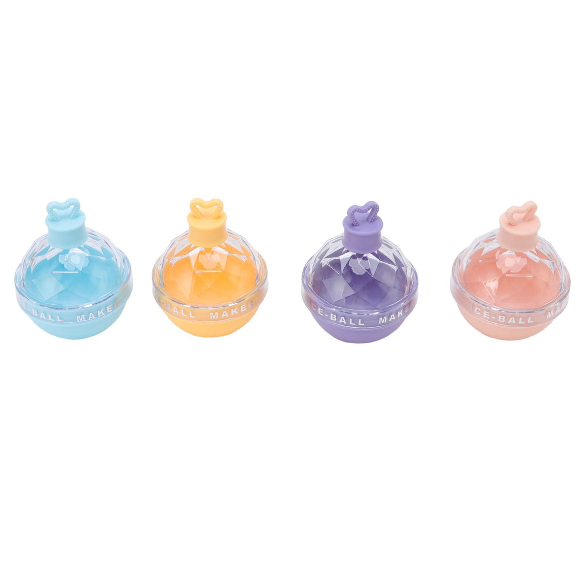 4 PCS Ice Hockey Mold Innovative Large Round Ball Ice Mold Spherical Ice Tray with Lid