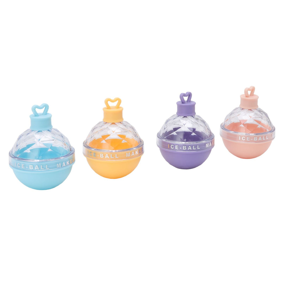 4 PCS Ice Hockey Mold Innovative Large Round Ball Ice Mold Spherical Ice Tray with Lid