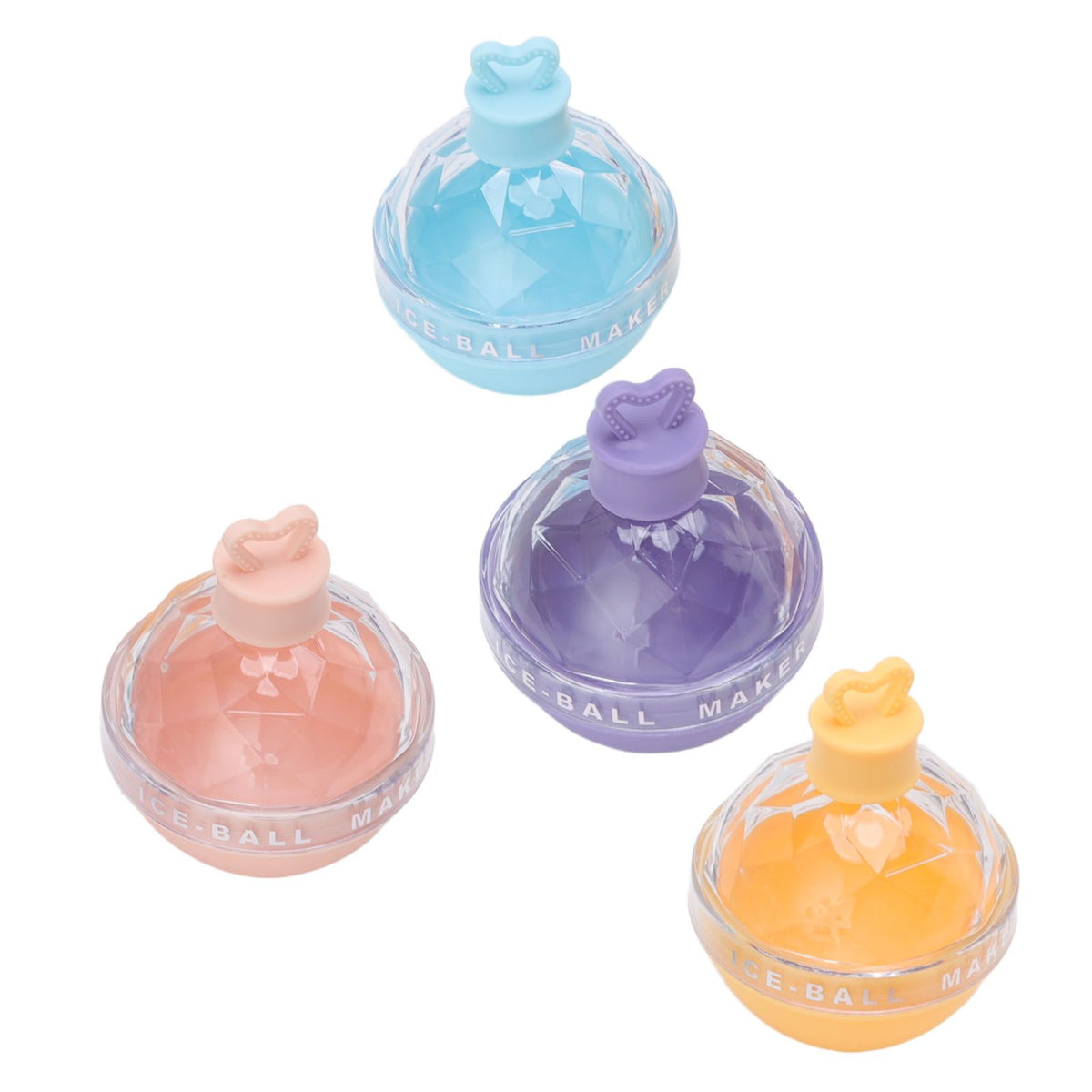 4 PCS Ice Hockey Mold Innovative Large Round Ball Ice Mold Spherical Ice Tray with Lid