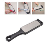 Fast Emery Knife Sharpener Double Sided Sharpening Stone Household Multipurpose Sharpening Stick Kitchen Tools Black - Extra Image