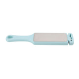 Fast Emery Knife Sharpener Double Sided Sharpening Stone Household Multipurpose Sharpening Stick Kitchen Tools Blue - Top-Down View