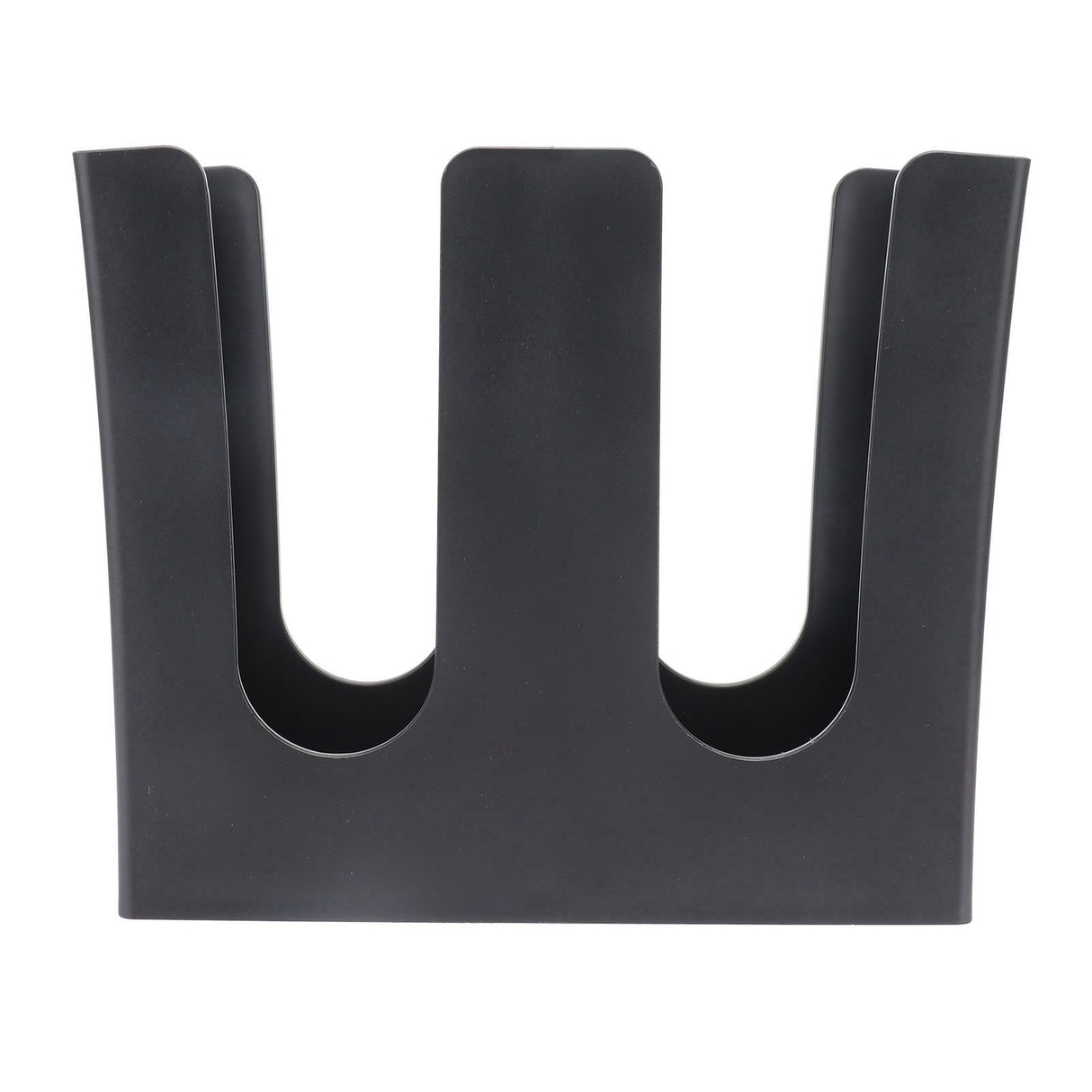 Cup and Lid Holder Plastic Straight 2 Compartments Black Paper Cup Holder Organizer for Disposable Cup Tea Shop