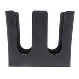 Cup and Lid Holder Plastic Straight 2 Compartments Black Paper Cup Holder Organizer for Disposable Cup Tea Shop - Top-Down View