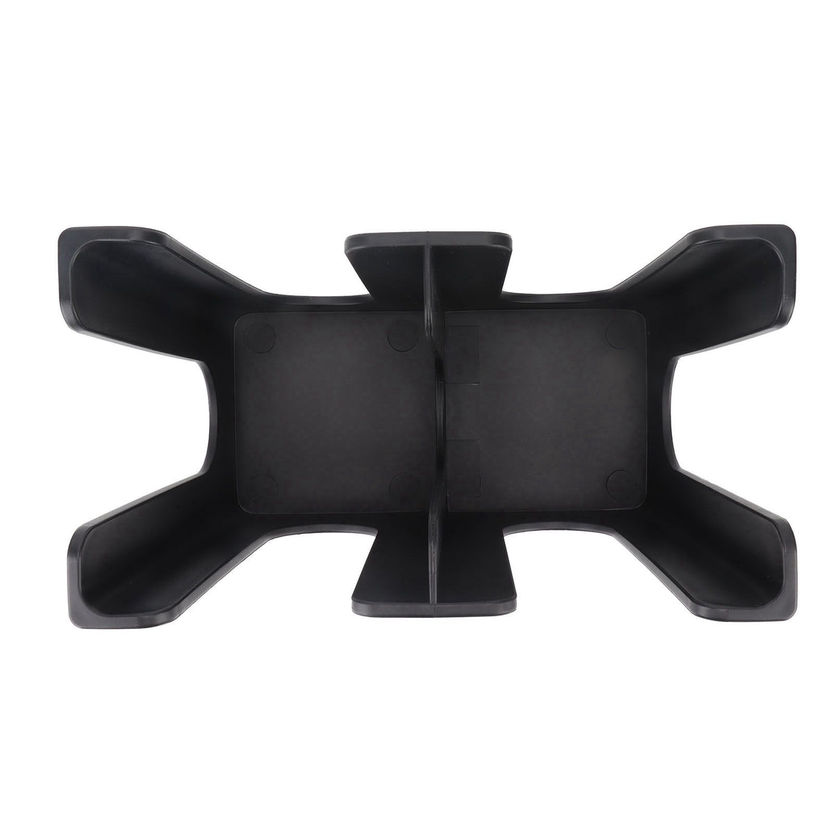 Cup and Lid Holder Plastic Straight 2 Compartments Black Paper Cup Holder Organizer for Disposable Cup Tea Shop