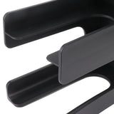 Cup and Lid Holder Plastic Straight 2 Compartments Black Paper Cup Holder Organizer for Disposable Cup Tea Shop - Extra Image