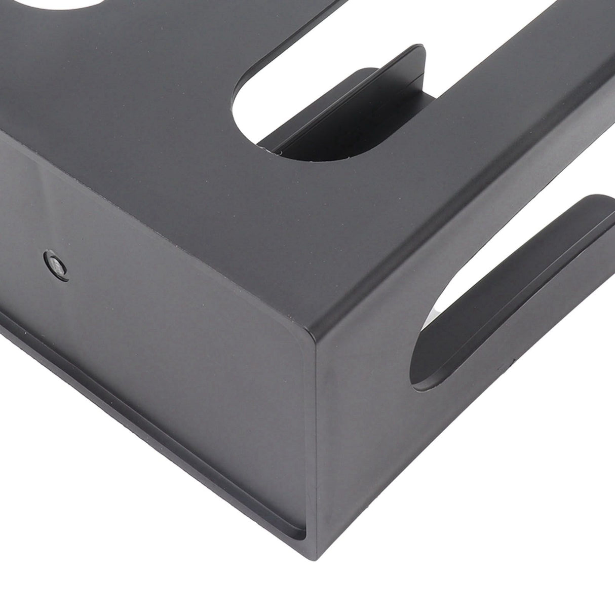 Cup and Lid Holder Plastic Straight 2 Compartments Black Paper Cup Holder Organizer for Disposable Cup Tea Shop