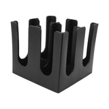 Square 4 Grids Disposable Coffee Cup Dispenser Organizer Plastic Cup and Lid Organizer for Restaurant Offices Coffee Shops Lounges