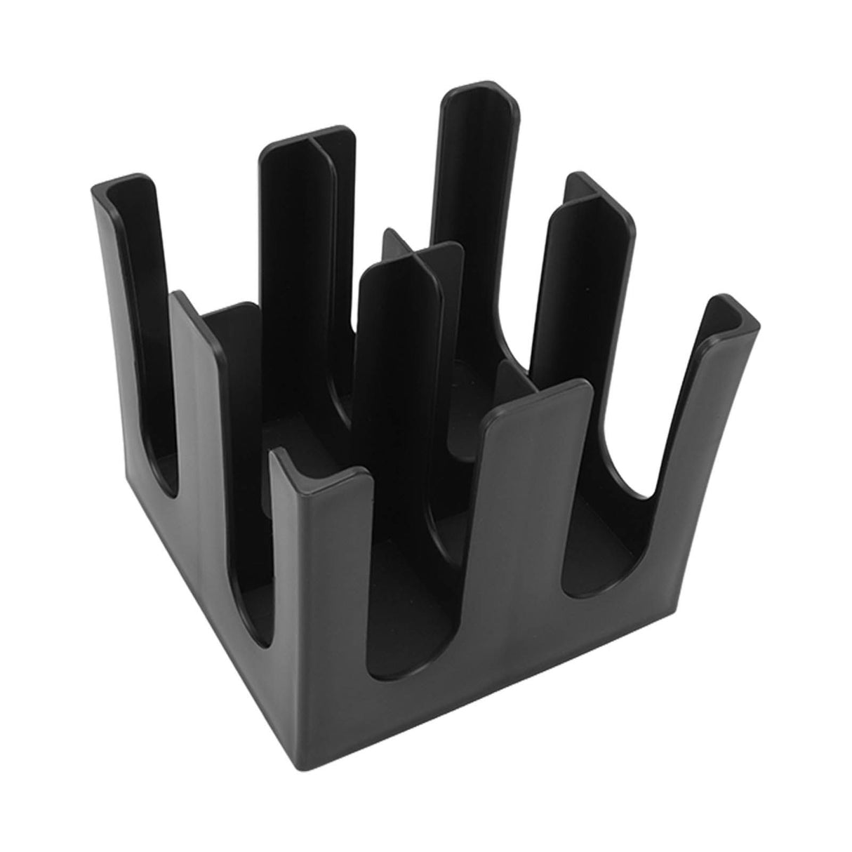 Square 4 Grids Disposable Coffee Cup Dispenser Organizer Plastic Cup and Lid Organizer for Restaurant Offices Coffee Shops Lounges