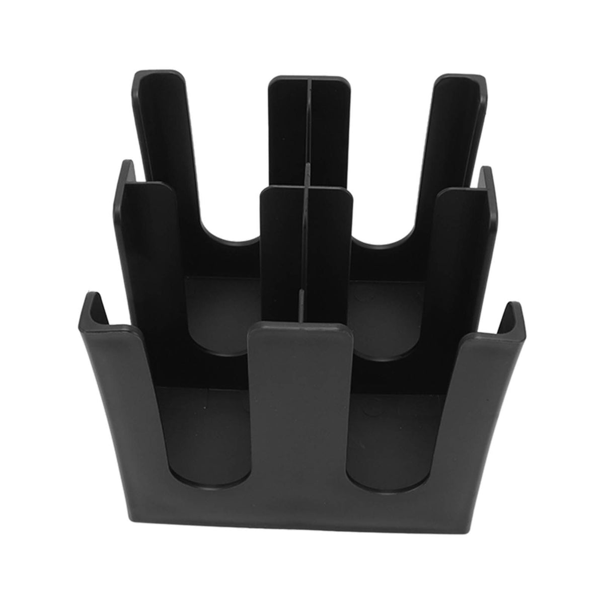 Square 4 Grids Disposable Coffee Cup Dispenser Organizer Plastic Cup and Lid Organizer for Restaurant Offices Coffee Shops Lounges