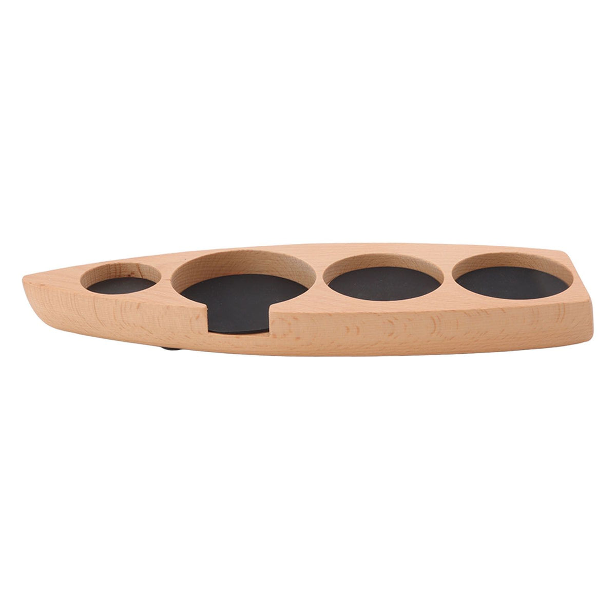 Wooden Coffee Tamper Holder Coffee Tamper Mat Stand Coffee Maker Support Storage Base Beech Small for 51mm/2.0in 53mm/2.1in