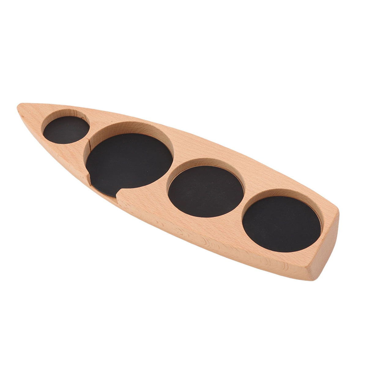 Wooden Coffee Tamper Holder Coffee Tamper Mat Stand Coffee Maker Support Storage Base Beech Small for 51mm/2.0in 53mm/2.1in