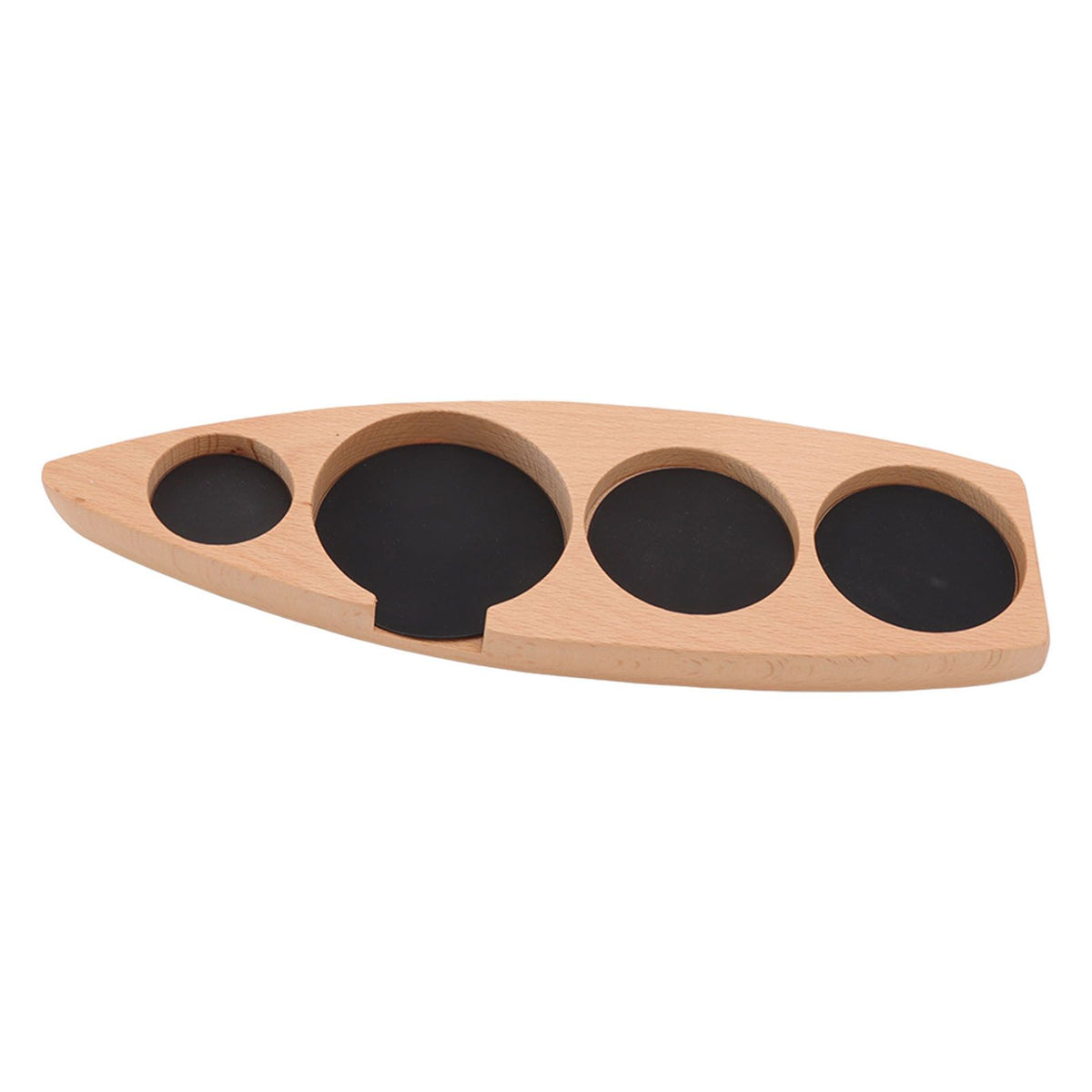 Wooden Coffee Tamper Holder Coffee Tamper Mat Stand Coffee Maker Support Storage Base Beech Small for 51mm/2.0in 53mm/2.1in