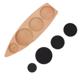 Wooden Coffee Tamper Holder Coffee Tamper Mat Stand Coffee Maker Support Storage Base Beech Small for 51mm/2.0in 53mm/2.1in