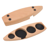 Wooden Coffee Tamper Holder Coffee Tamper Mat Stand Coffee Maker Support Storage Base Beech Small for 51mm/2.0in 53mm/2.1in