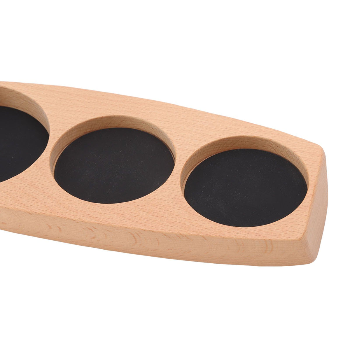 Wooden Coffee Tamper Holder Coffee Tamper Mat Stand Coffee Maker Support Storage Base Beech Small for 51mm/2.0in 53mm/2.1in