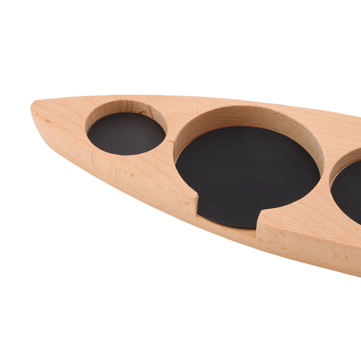 Wooden Coffee Tamper Holder Coffee Tamper Mat Stand Coffee Maker Support Storage Base Beech Small for 51mm/2.0in 53mm/2.1in