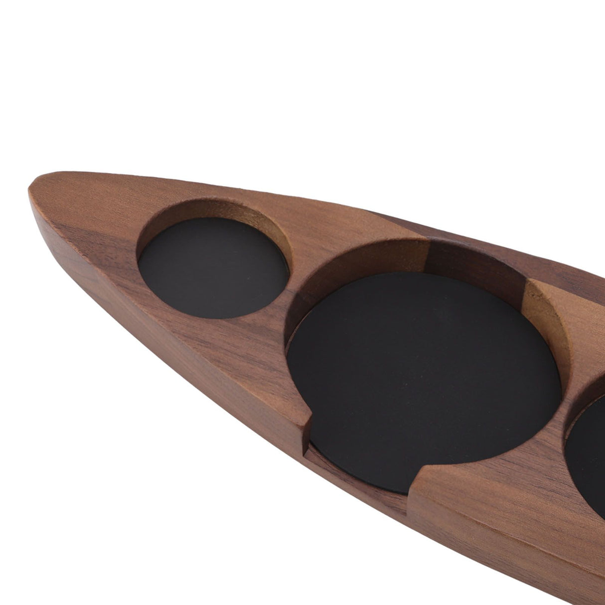 Wooden Coffee Tamper Holder Coffee Tamper Mat Stand Coffee Maker Support Storage Base Walnut Small for 51mm/2.0in 53mm/2.1in