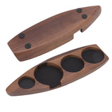 Wooden Coffee Tamper Holder Coffee Tamper Mat Stand Coffee Maker Support Storage Base Walnut Large for 58mm/2.3in - Extra Image