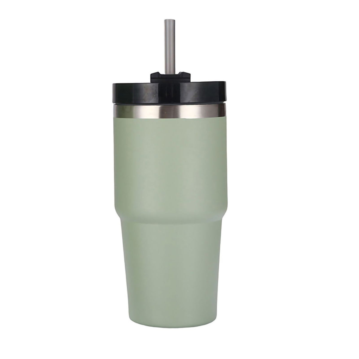 Stainless Steel Vacuum Insulated Tumbler with Straw Polished Glossy Keeps Hot Cold Car Vacuum Insulated Cup Green 20oz