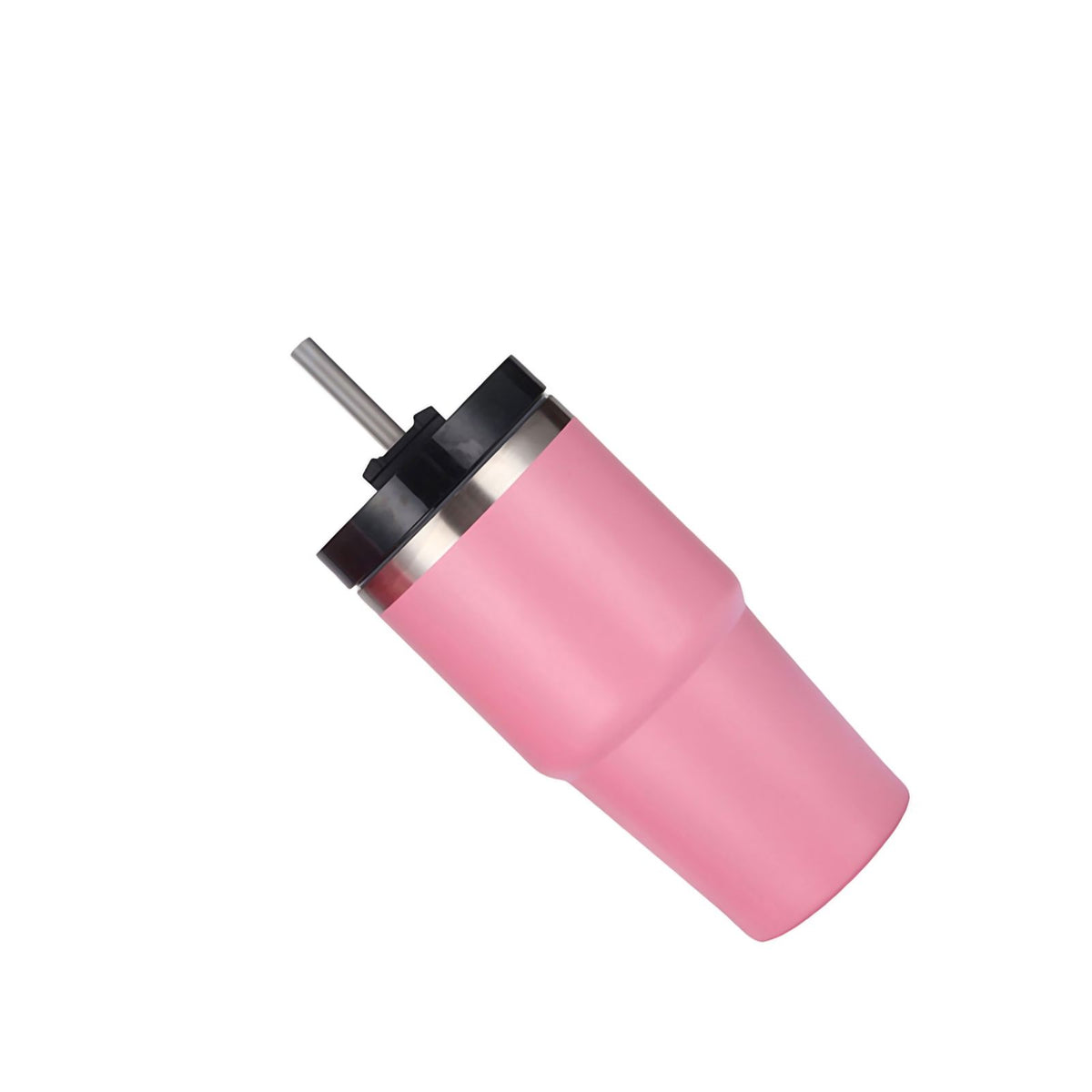 Stainless Steel Vacuum Insulated Tumbler with Straw Polished Glossy Keeps Hot Cold Car Vacuum Insulated Cup Pink 20oz