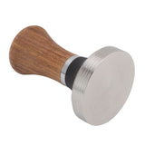 Coffee Hammer Tamping Kit Walnut Stainless Steel Tamper Distributor Set with Universal Base for Kitchen 51mm/2in