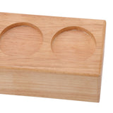 Wooden Coffee Tamper Holder 3 Hole Slip Resistant Coffee Tamping Station for Cafes Home Restaurant Wood Color