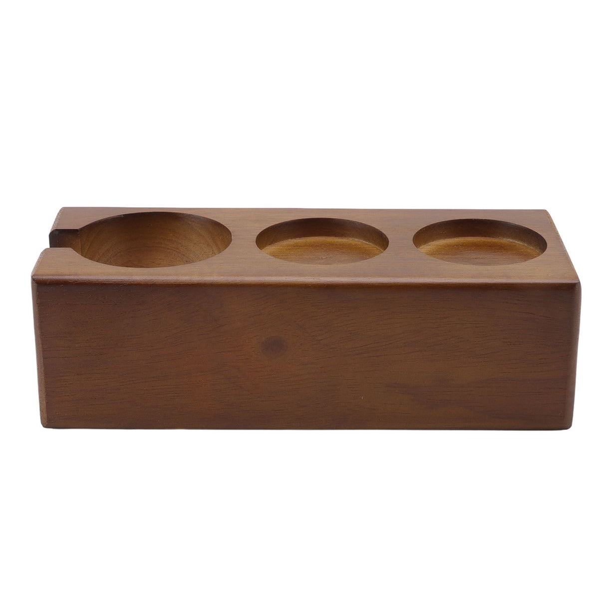 Coffee Filter Tamper Holder Beech Environmental Protection Coffee Tamper Station Base for Home Bar Cafe Brown