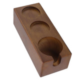 Coffee Filter Tamper Holder Beech Environmental Protection Coffee Tamper Station Base for Home Bar Cafe Brown
