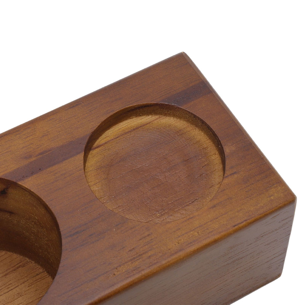 Wooden Coffee Protafilter Stand Holder Coffee Tamper Holder Stand Tamping Station Brown