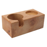 Wooden Coffee Protafilter Stand Holder Coffee Tamper Holder Stand Tamping Station Burlywood
