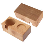 Wooden Coffee Protafilter Stand Holder Coffee Tamper Holder Stand Tamping Station Burlywood - Extra Image