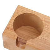 Wooden Coffee Protafilter Stand Holder Coffee Tamper Holder Stand Tamping Station Burlywood - Extra Image