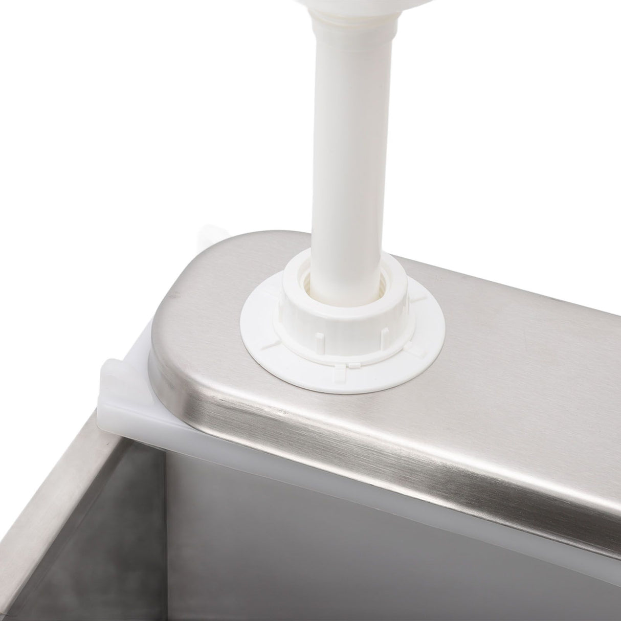 Sauce Dispenser Plastic and Stainless Steel Condiment Pump Station Sauce Dispenser For Kitchen Home 1L Double Pump
