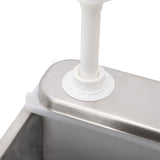 Sauce Dispenser Plastic and Stainless Steel Condiment Pump Station Sauce Dispenser For Kitchen Home 1L Double Pump - Extra Image