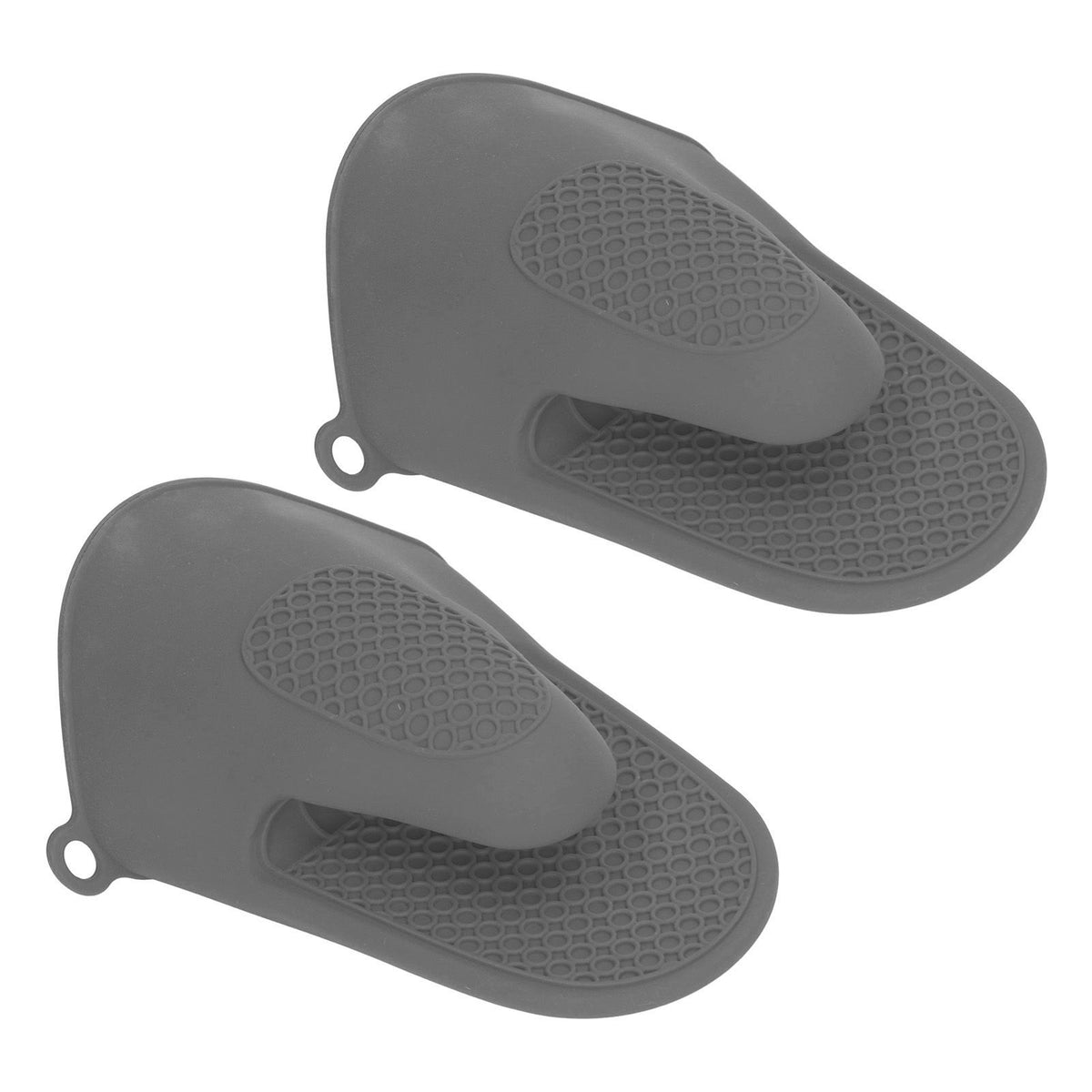2pcs Oven Mitts Mini Silicone Thickened Anti Scalding Cooking Pinch Mitts for Kitchen Grey