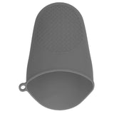 2pcs Oven Mitts Mini Silicone Thickened Anti Scalding Cooking Pinch Mitts for Kitchen Grey