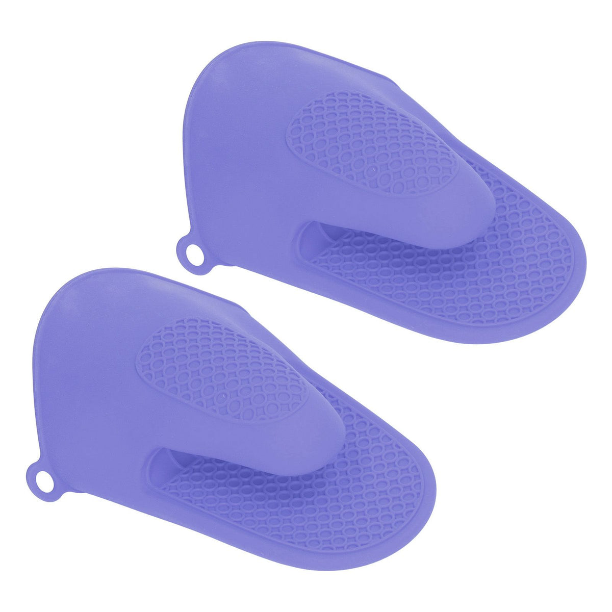 2pcs Oven Mitts Mini Silicone Thickened Anti Scalding Cooking Pinch Mitts for Kitchen Purple