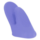 2pcs Oven Mitts Mini Silicone Thickened Anti Scalding Cooking Pinch Mitts for Kitchen Purple - Extra Image