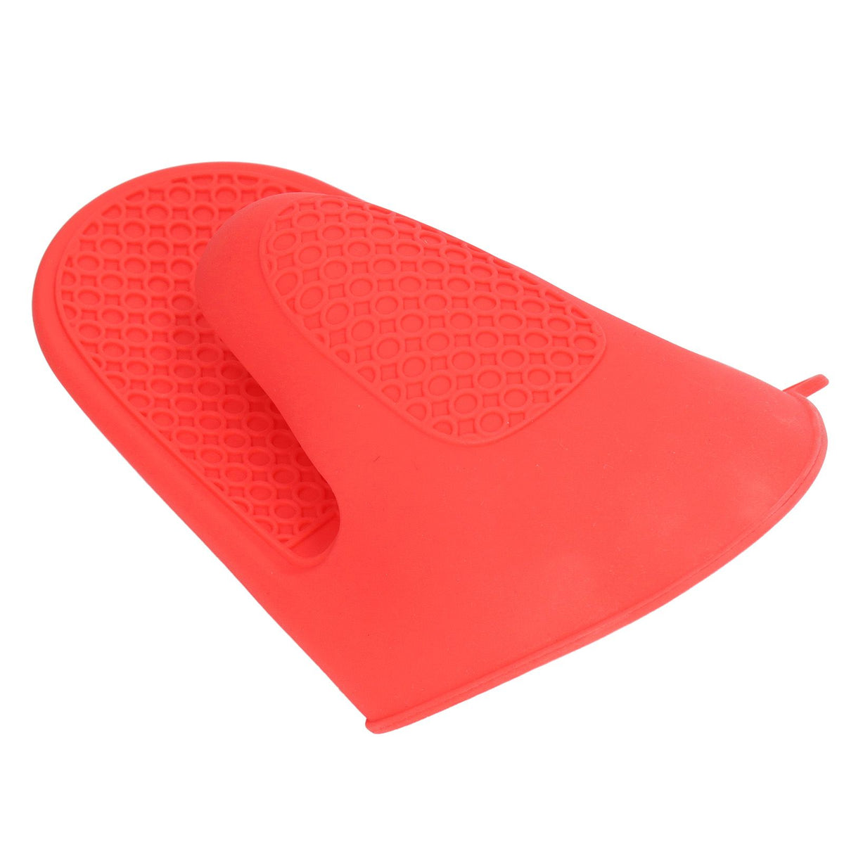 2pcs Oven Mitts Mini Silicone Thickened Anti Scalding Cooking Pinch Mitts for Kitchen Red