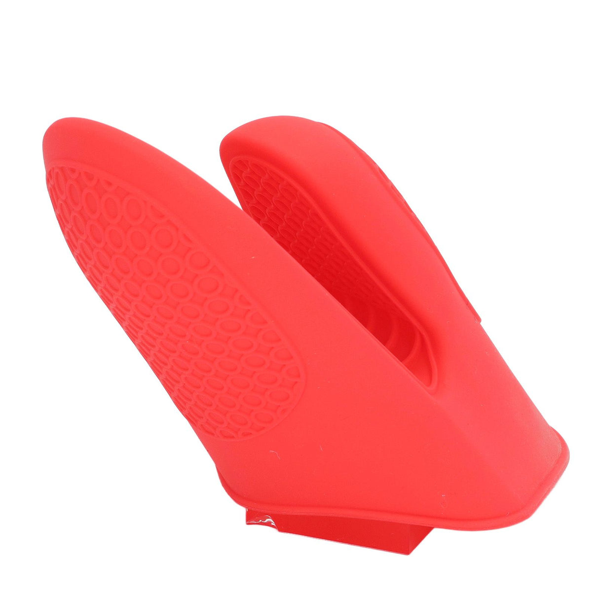 2pcs Oven Mitts Mini Silicone Thickened Anti Scalding Cooking Pinch Mitts for Kitchen Red
