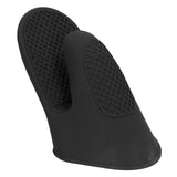 2pcs Oven Mitts Mini Silicone Thickened Anti Scalding Cooking Pinch Mitts for Kitchen Black - Extra Image