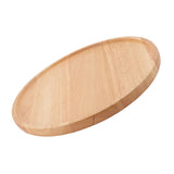 Round Pizza Tray Thick and Sturdy Rubber Wood Fruit Cutting Board for Kitchen Baking Tools