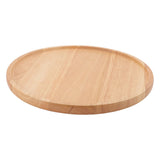 Round Pizza Tray Thick and Sturdy Rubber Wood Fruit Cutting Board for Kitchen Baking Tools - Extra Image
