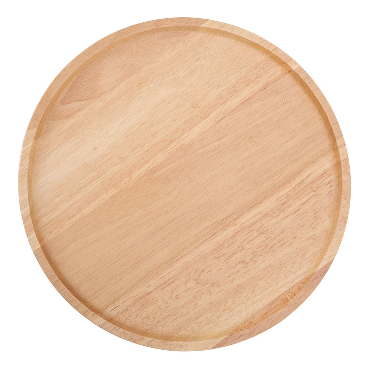 Round Pizza Tray Thick and Sturdy Rubber Wood Fruit Cutting Board for Kitchen Baking Tools